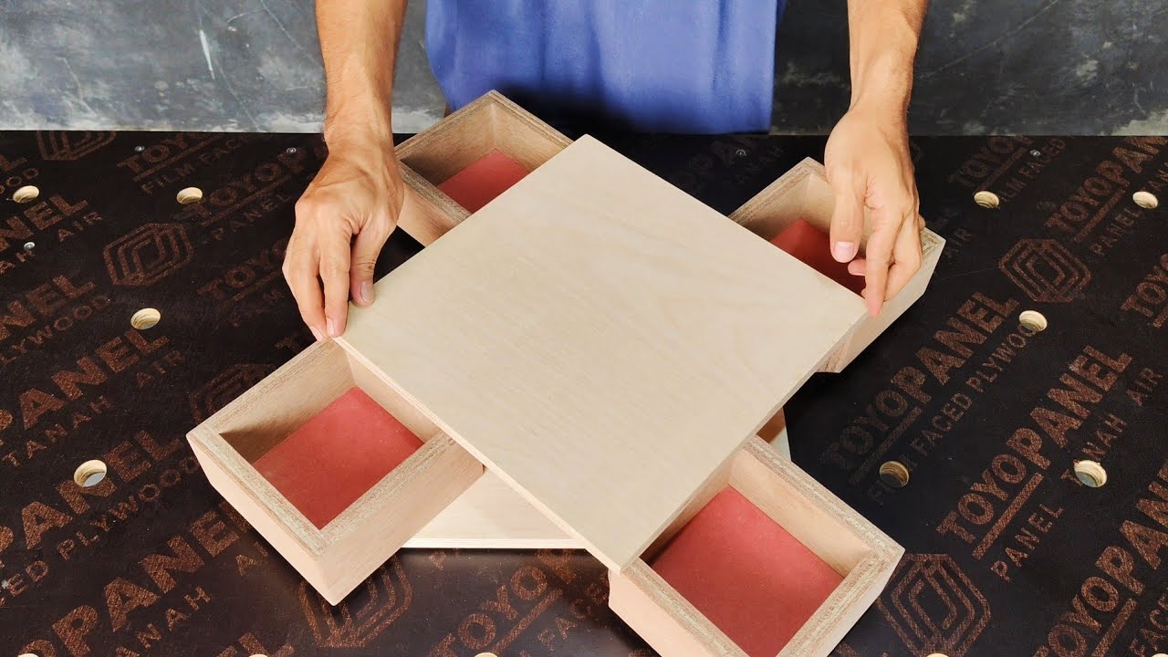 Make A Unique Wooden Box - DIY Woodworking