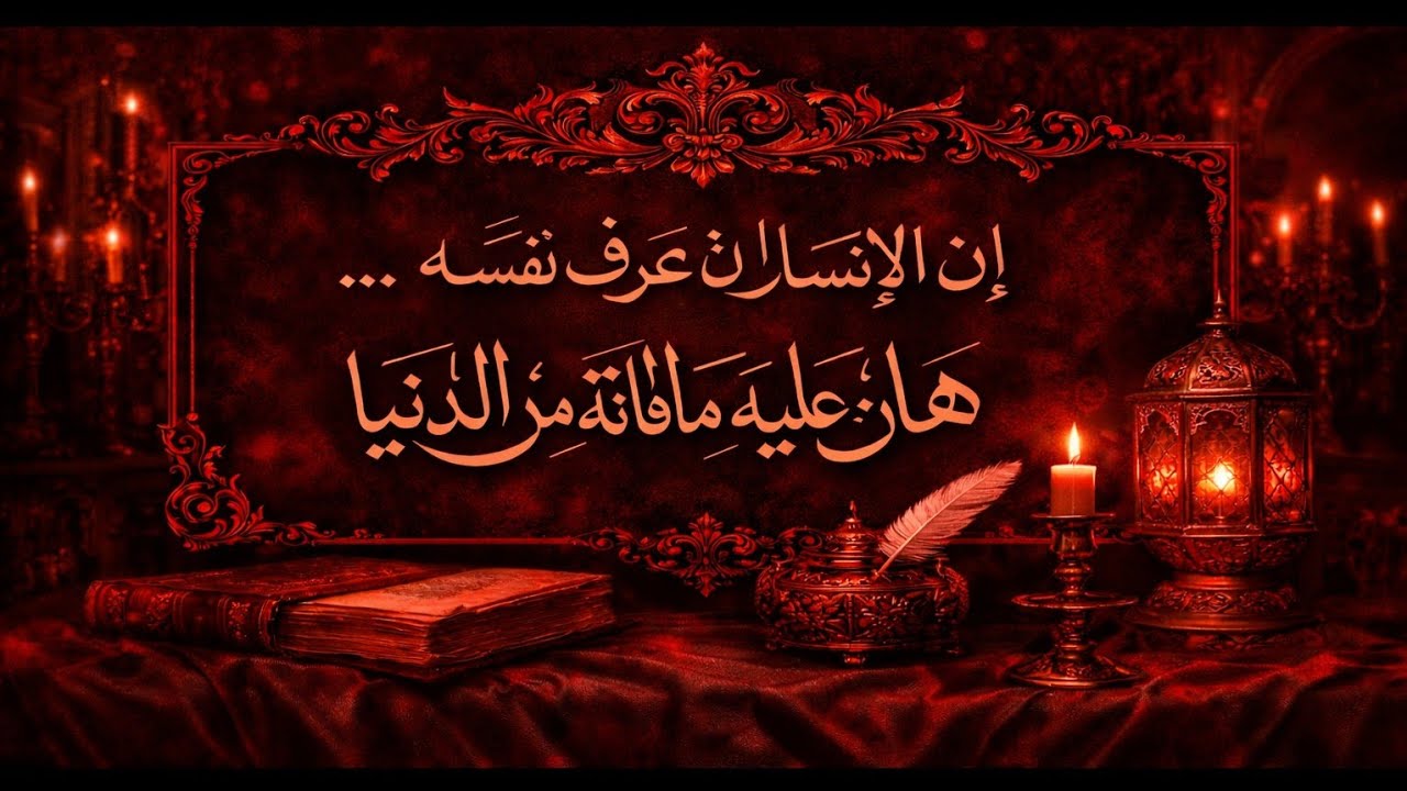 الانسان ان عرف نفسه ... هان عليه ما فاته من الدنيا 
