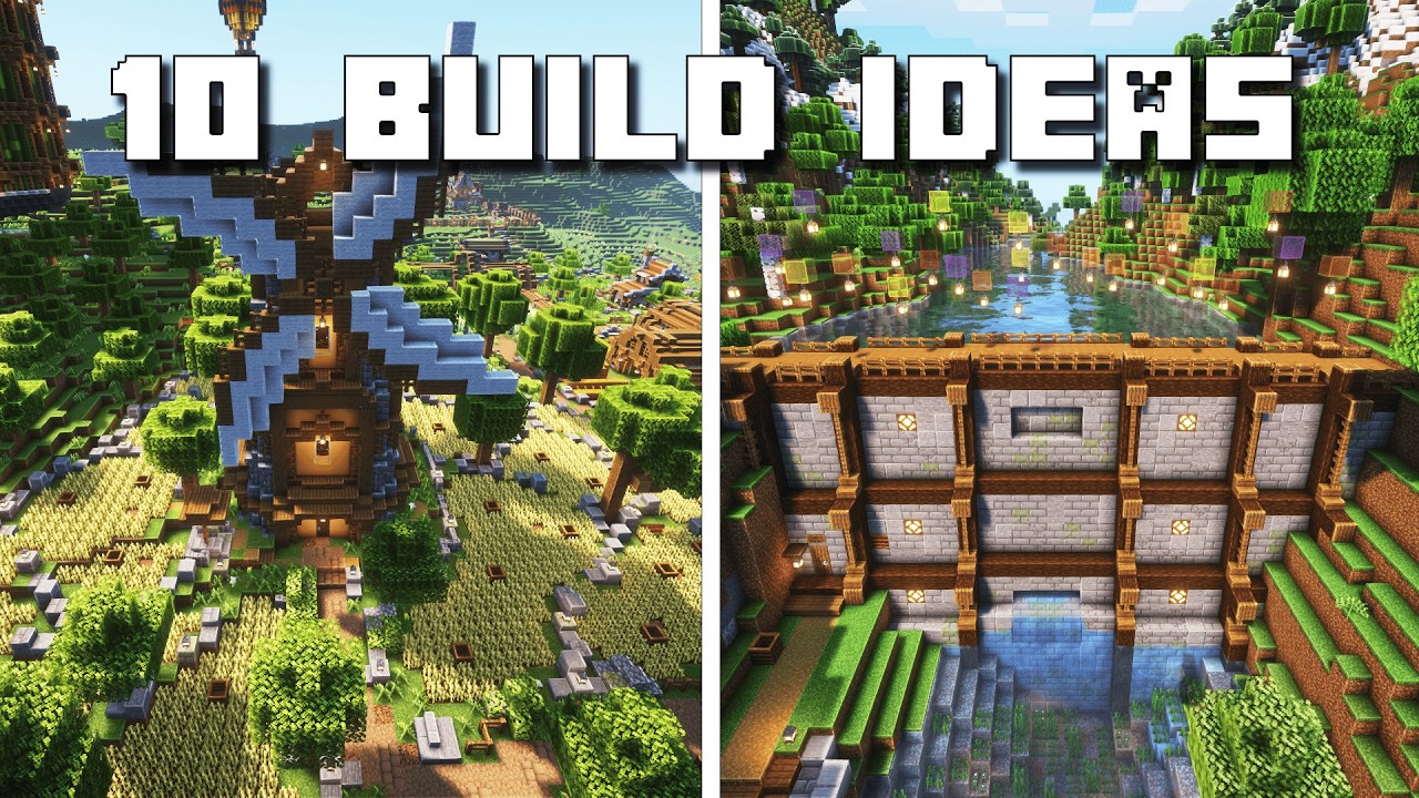 10+ Build Ideas for your Minecraft Survival World | 1.21