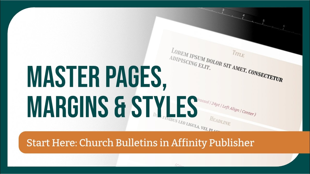 Affinity Publisher Tutorial: Master Pages, Margins & Styles Explained