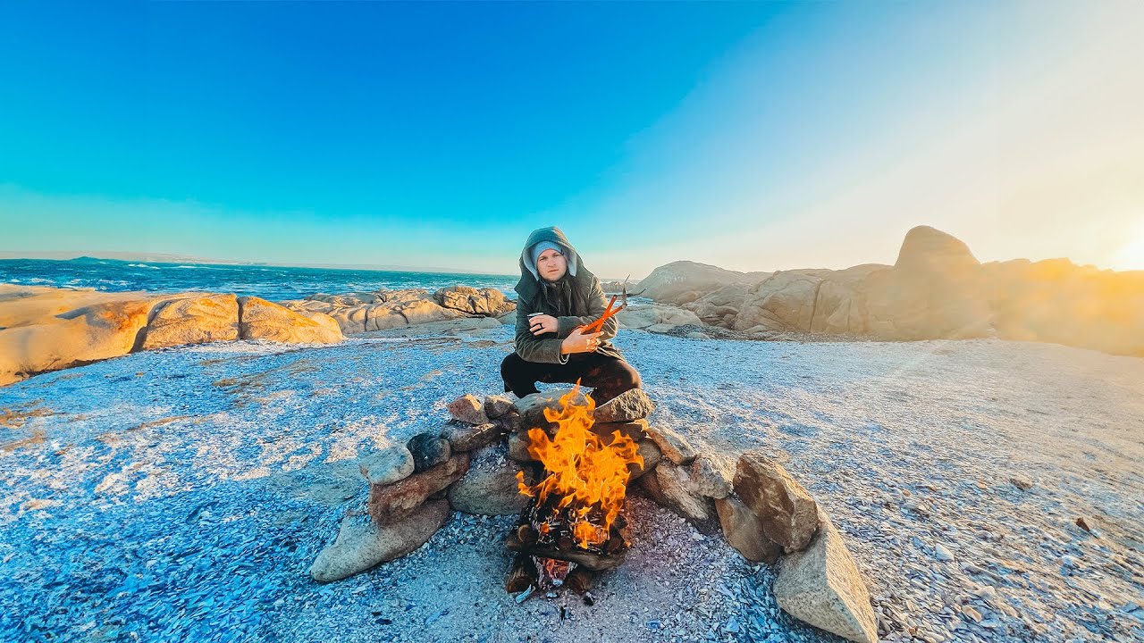 Remote Camping And Spearfishing Tietiesbaai, South Africa (Catch And Cook)