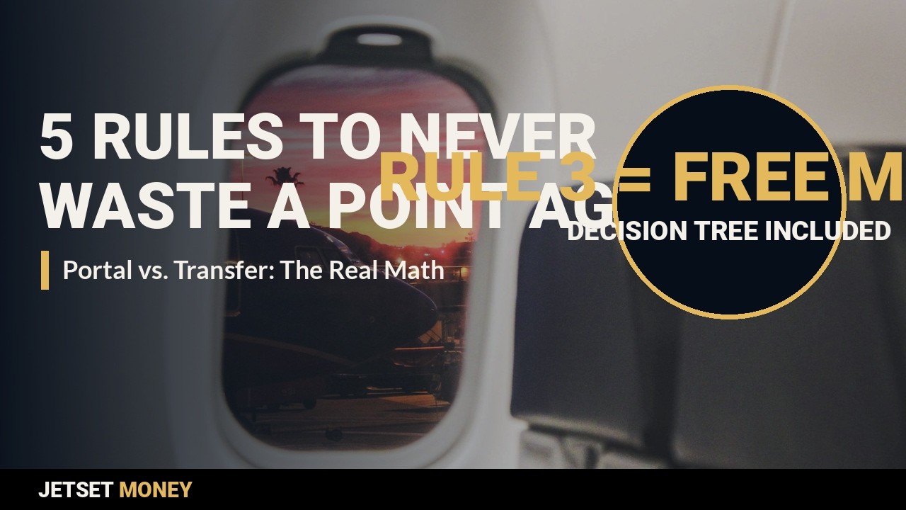 5 Rules to Never Waste a Point Again: Bank Portal vs. Airline Transfer Explained