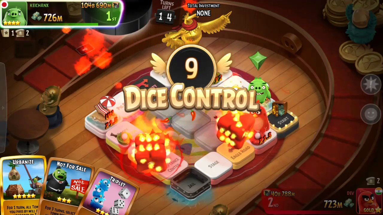 Angry Birds Dice Android/IOS Gameplay #5 : Refreshed After Many Days!!!