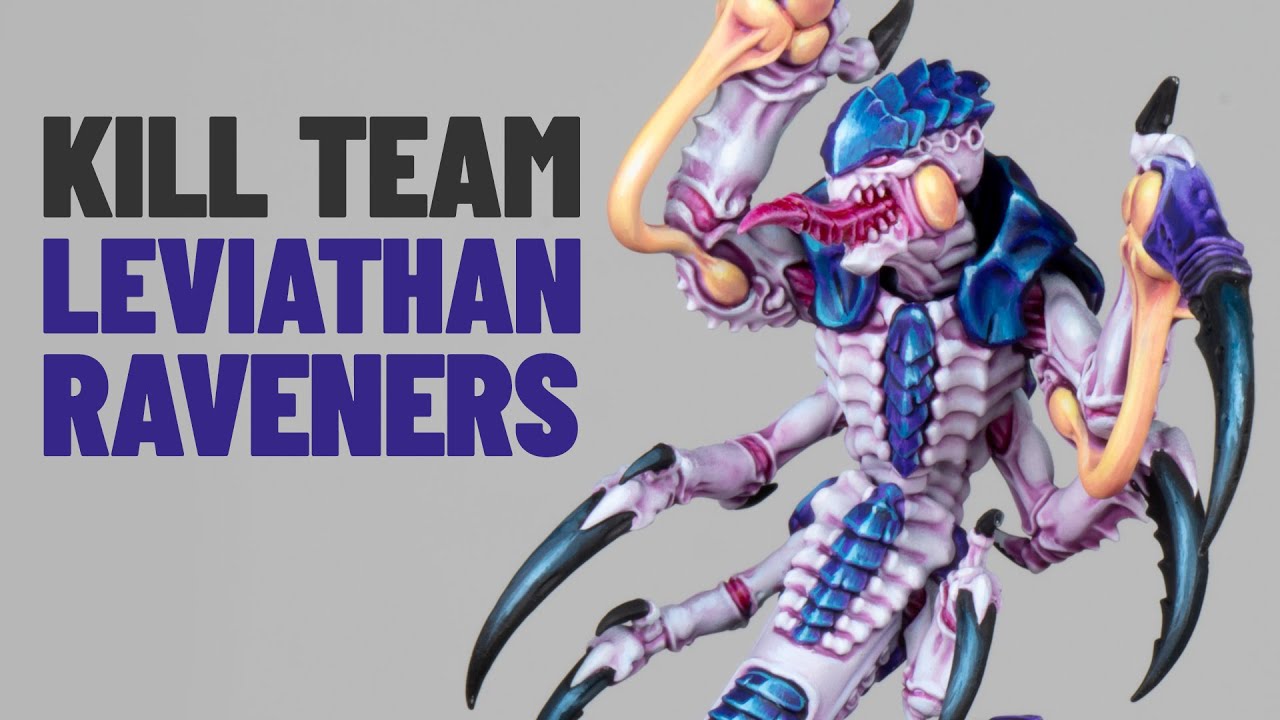 Kill Team Tyranid Raveners - How to use Contrast Paints and Paint Iridescent Scales
