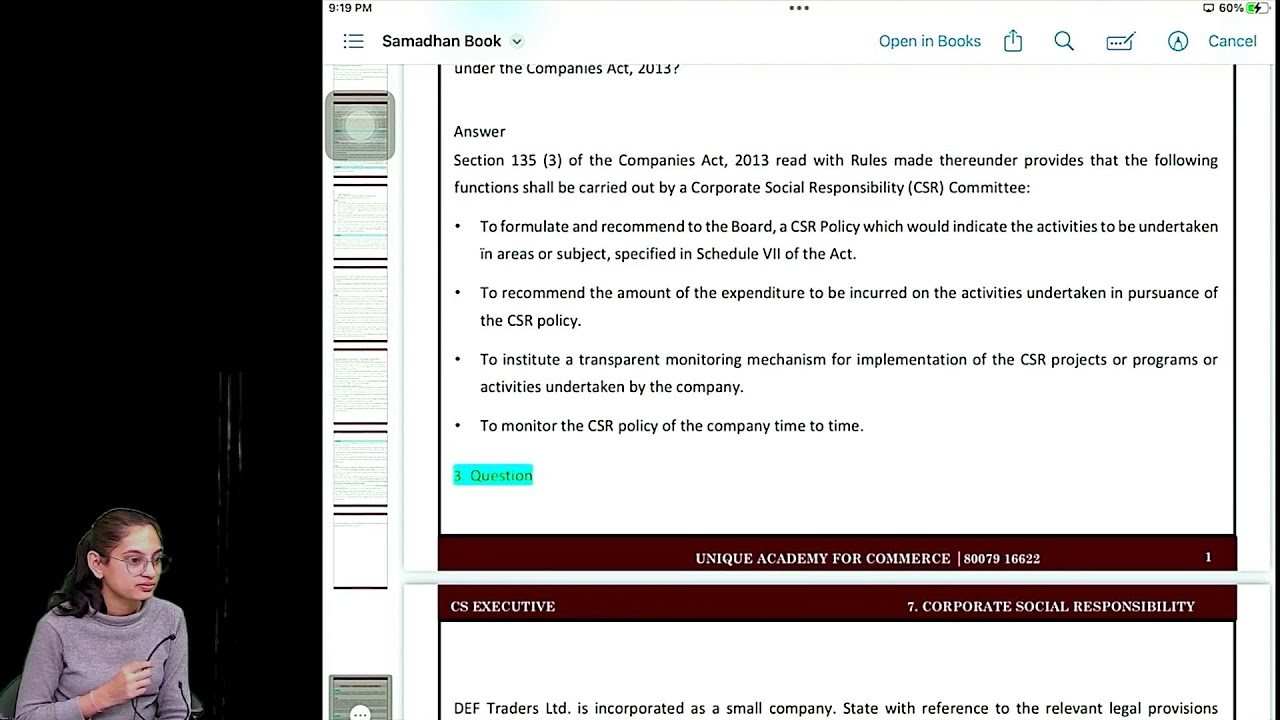 COMPANY LAW MARATHON | CS EXECUTIVE JUNE 24 | CS SHUBHAM ABAD