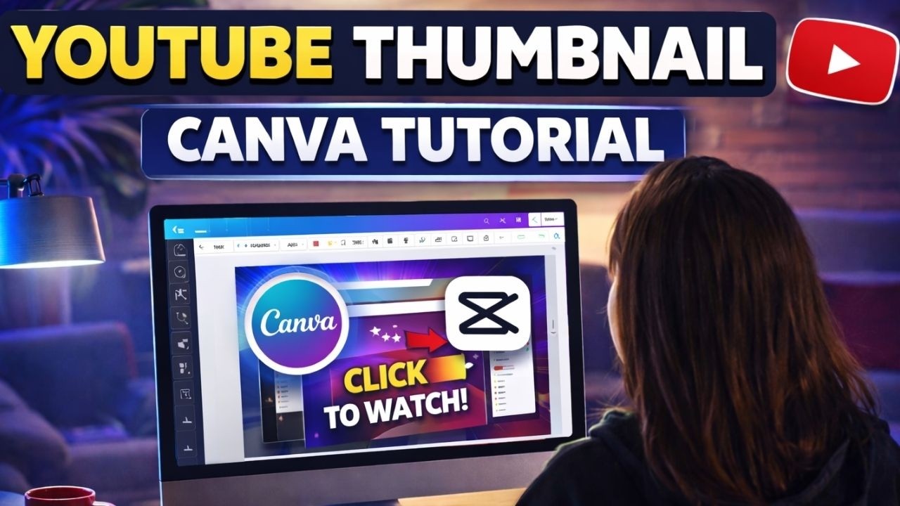 Canva ile YouTube Kapak Tasarlama | Canva Thumbnail Tutorial