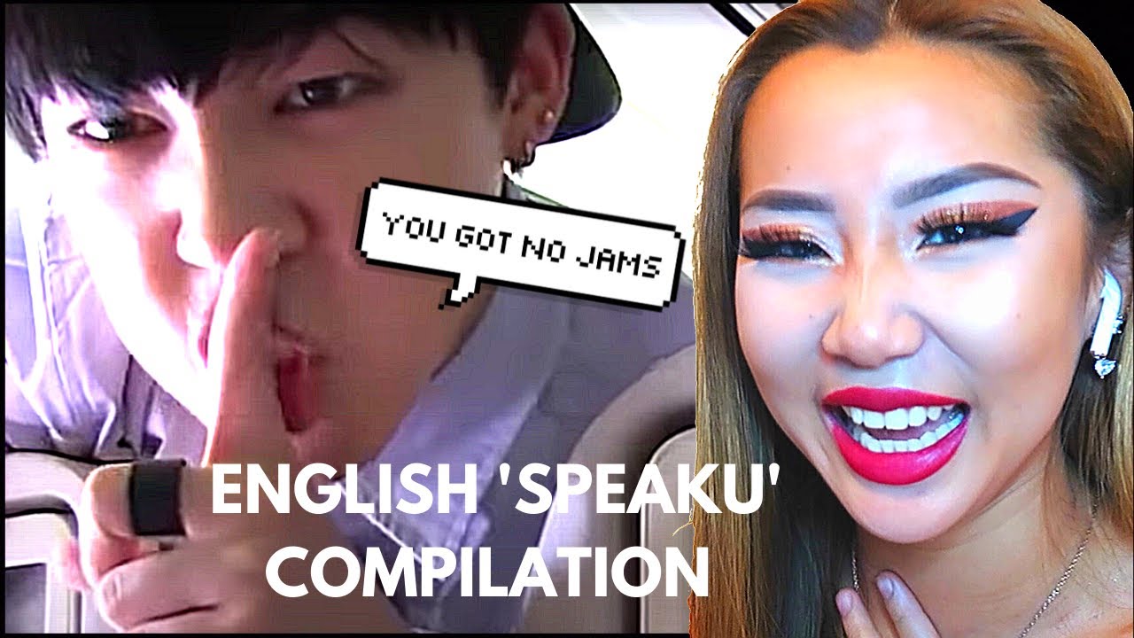 I CAN'T STOP LAUGHING! 😂 BTS (ENGLISH 'SPEAKU' COMPILATION) | REACTION