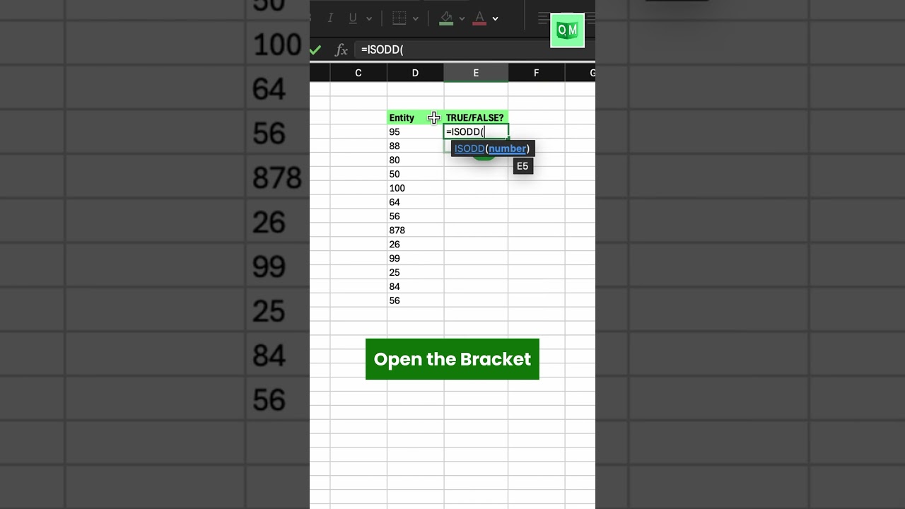 Find The ODD Numbers Easily In Excel #excelformula #exceltips #excellife #spreadsheets #vlookup