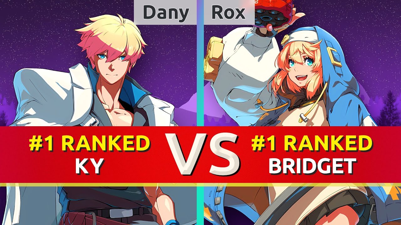GGST ▰ Dany (#1 Ranked Ky) vs Rox (#1 Ranked Bridget). High Level Gameplay