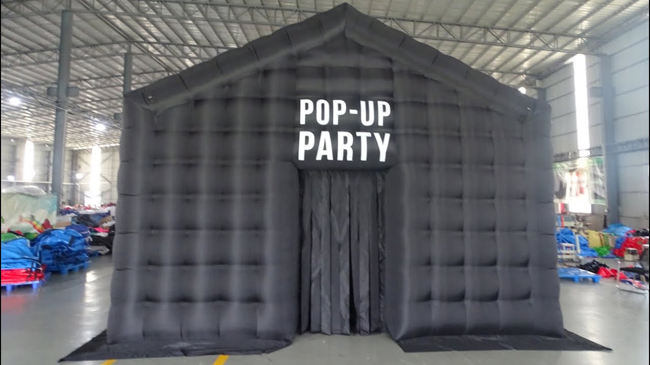 how to inflate and pack the inflatable nightclub tent?