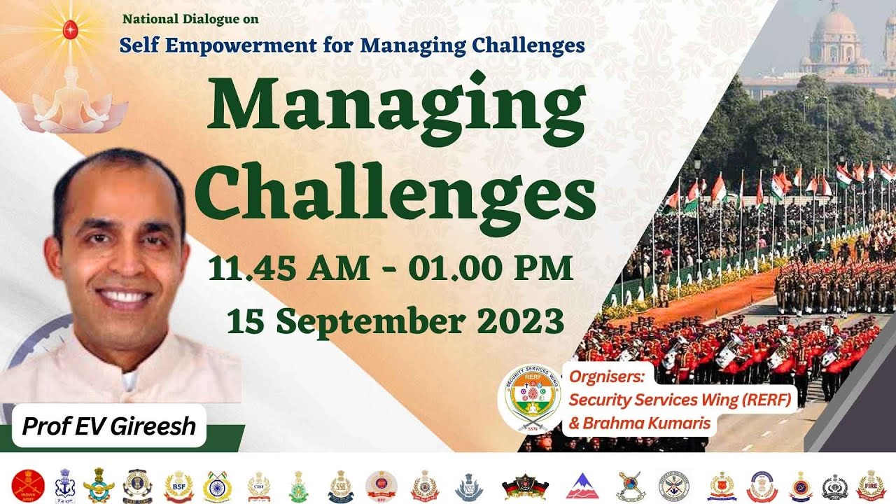 Live: Managing Challenges by Prof EV Gireesh | Security Services Wing | 15-09-2023