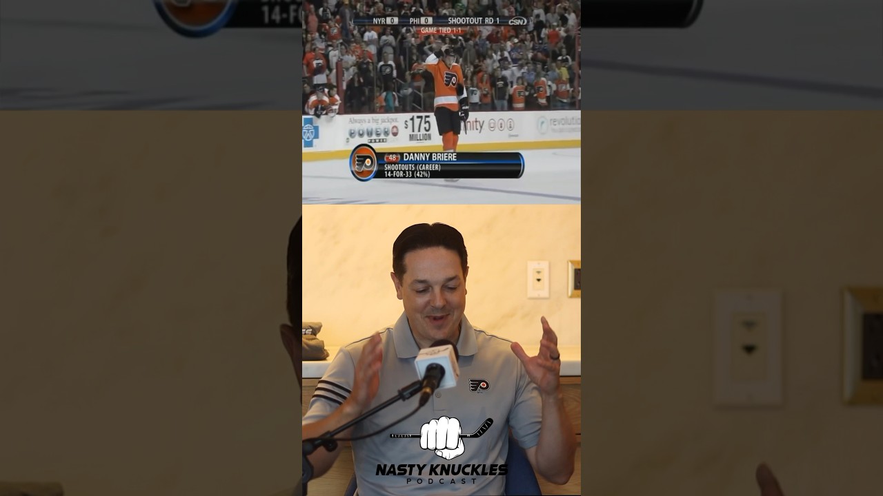 Danny Briere&rsquo;s game 82 shootout goal vs the Rangers in 2010