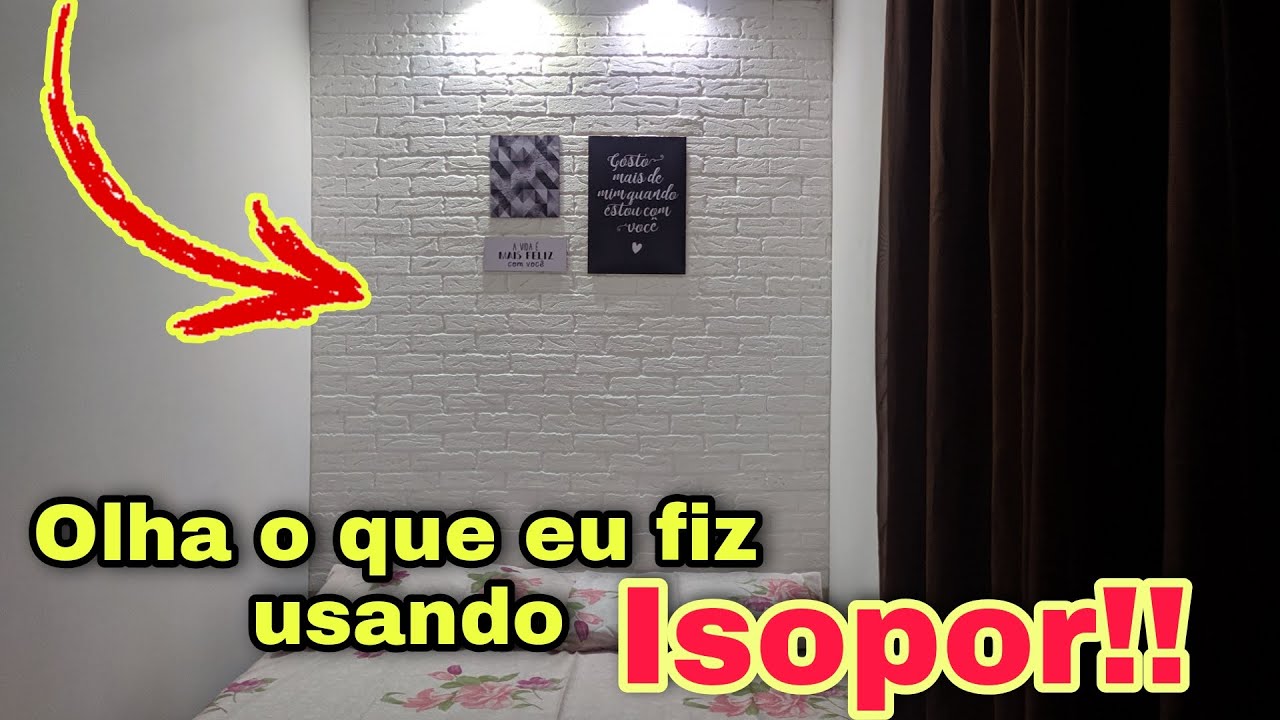DIY Reforma com Isopor - Olha o que eu fiz usando isopor