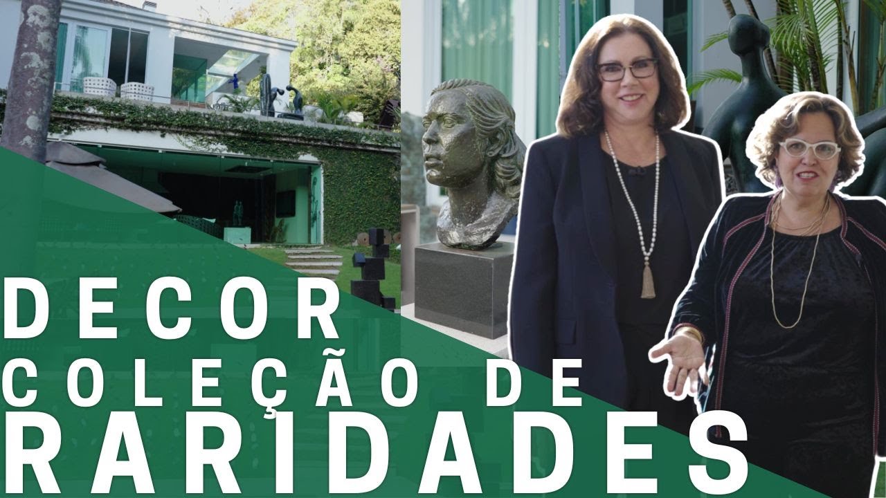 Pe&ccedil;as raras de arte na decora&ccedil;&atilde;o dessa casa, e jardim impec&aacute;vel