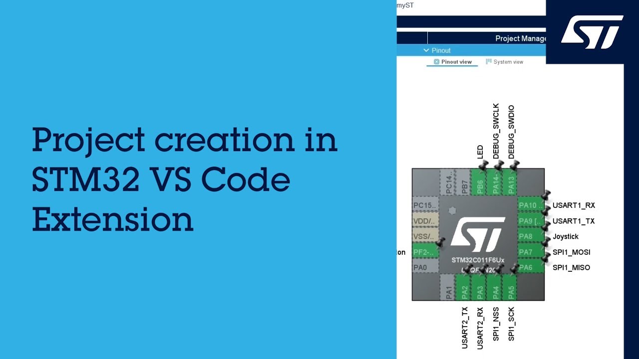 How to create projects using the STM32 VS Code Extension