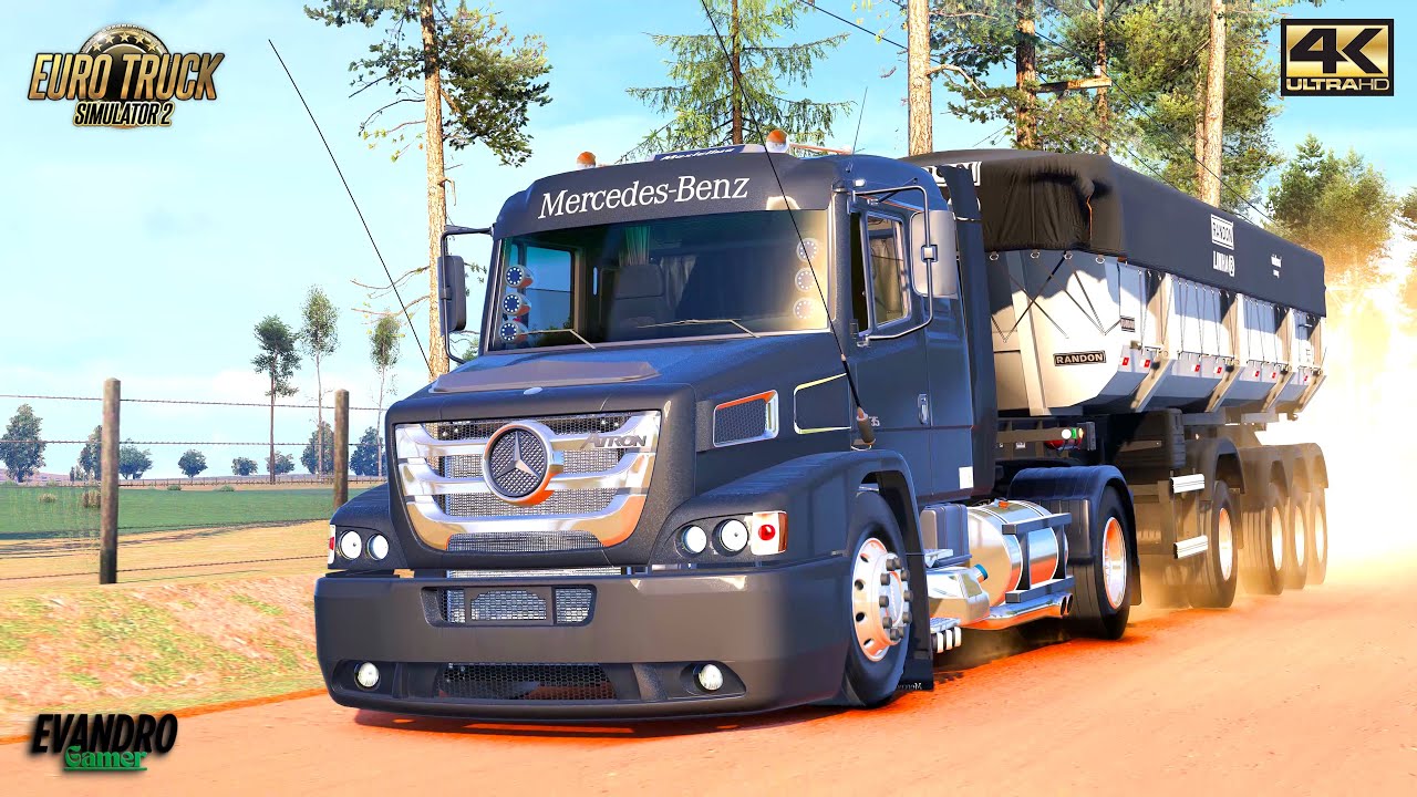 Fazemda Boa Vista M-BENZ ATRON 1635 Carga Grãos (25 t) Dest Bambui Copa Café Ets2 V1.57