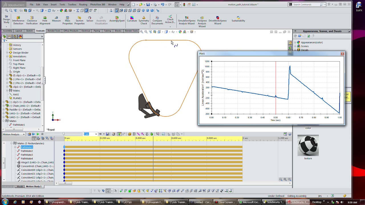 Solidworks 3 DES Event based motion
