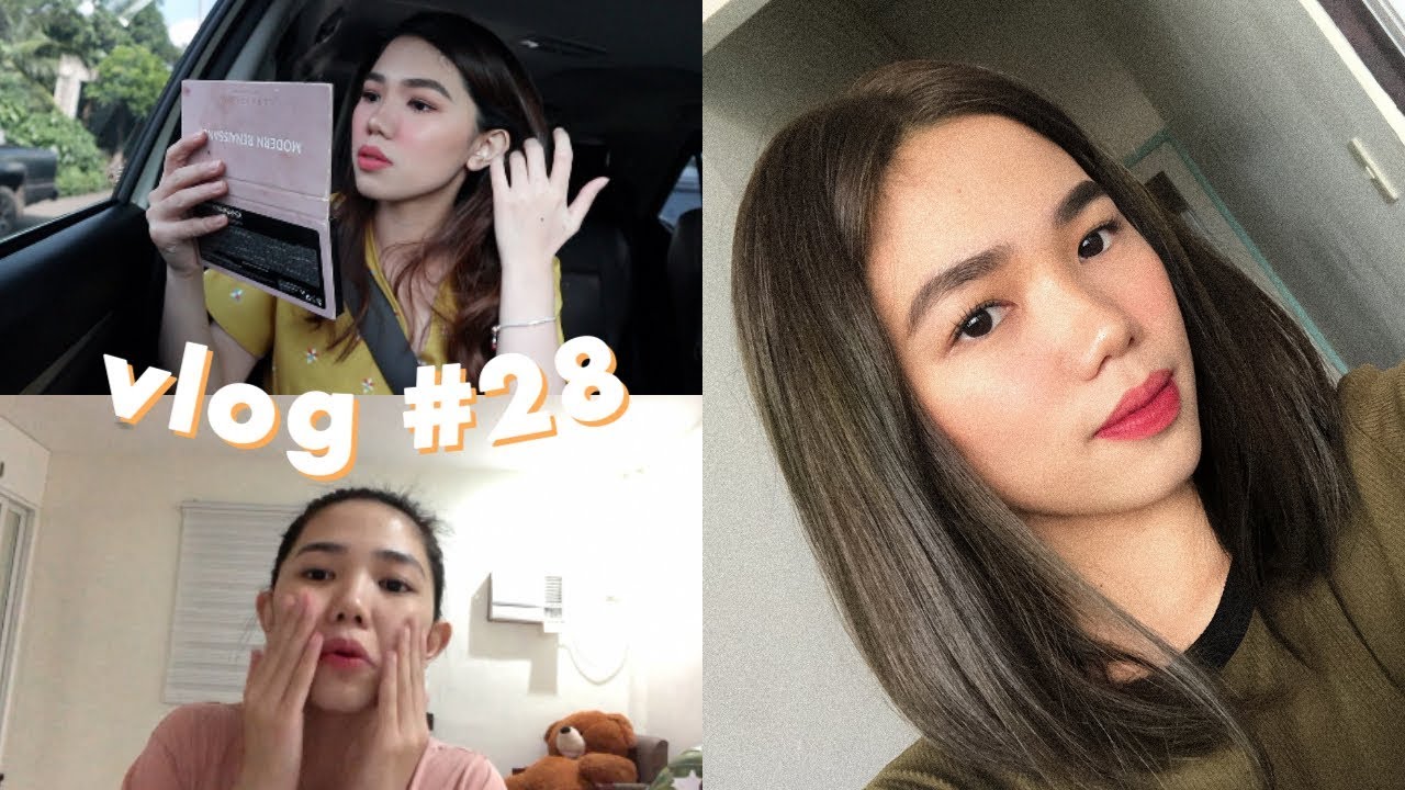 vlog #28 : new hair, current skincare, makeup, doing my makeup inside the car | Weeko