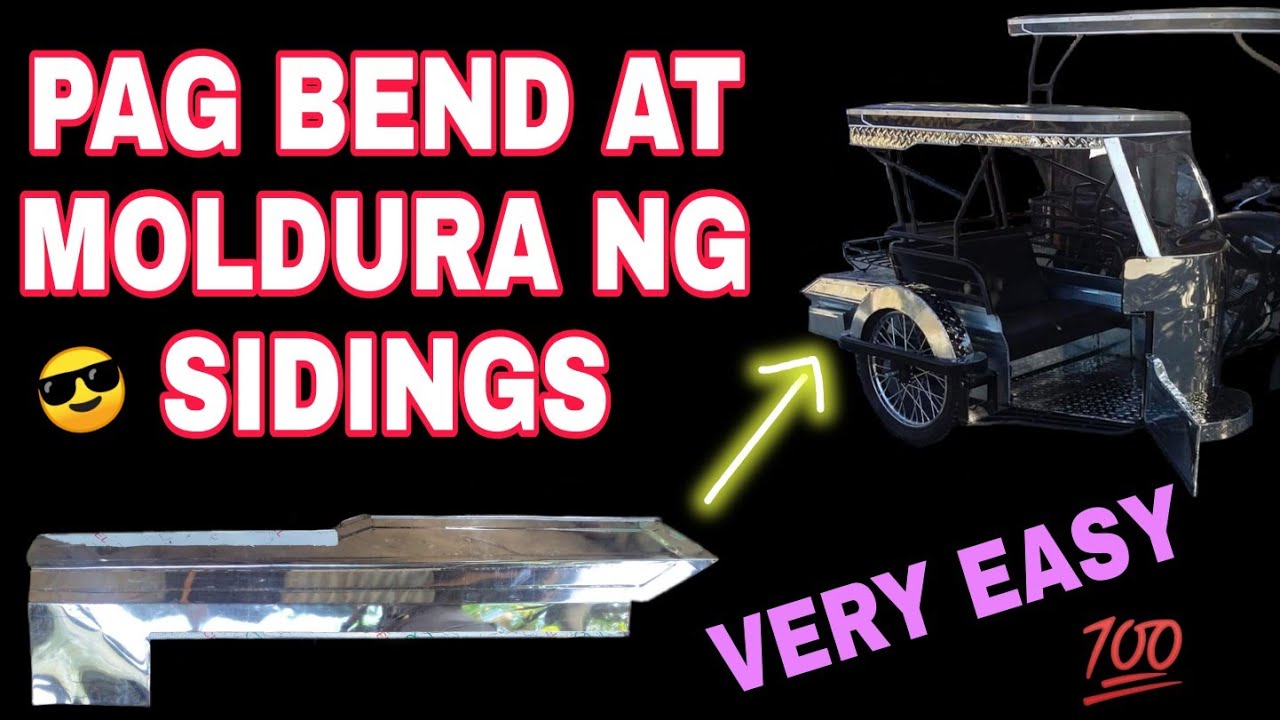 PAANO MAG MOLDURA AT MAG BEND NG SIDINGS NG SIDECAR | EASY | TUTORIAL