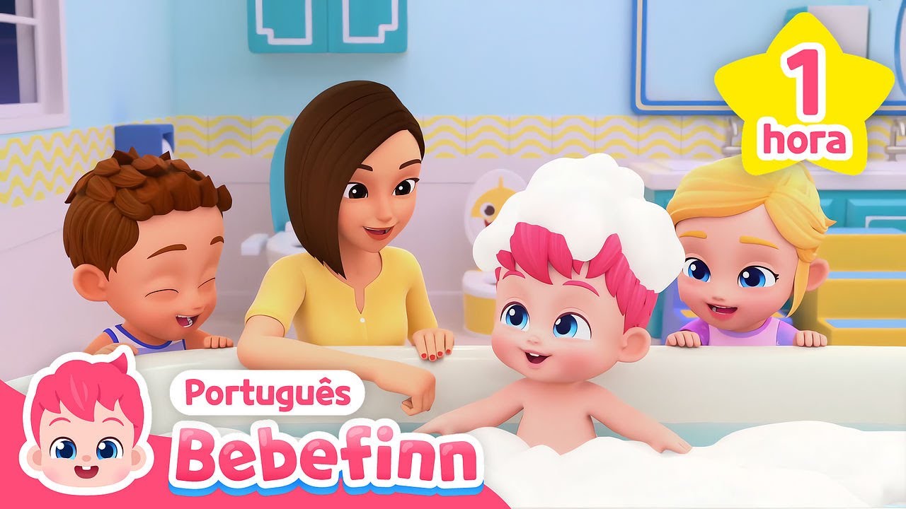 Bebefinn, Vamos Tomar Banho🛁 | Bons Hábitos | +Compilação | Bebefinn em Português - Canções Infantis