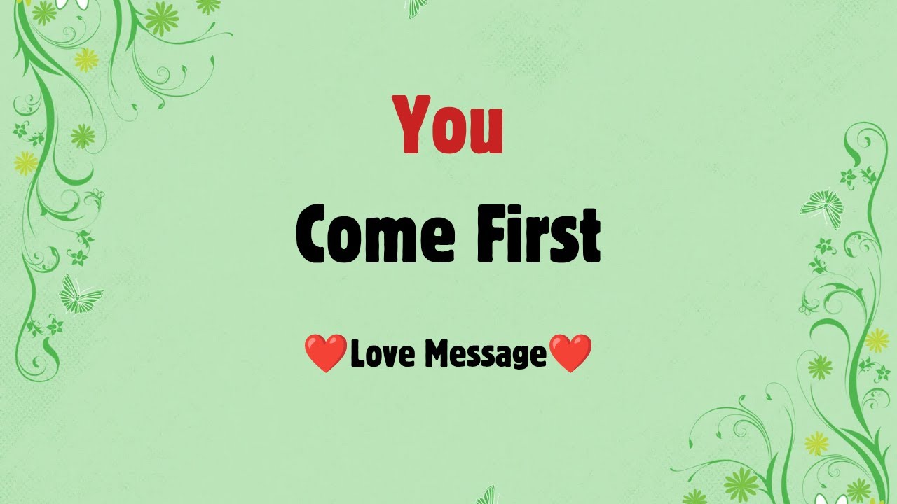 You Come First, Always 💙 | No Conditions, No Doubts | I Choose You Even When Life Gets Hard
