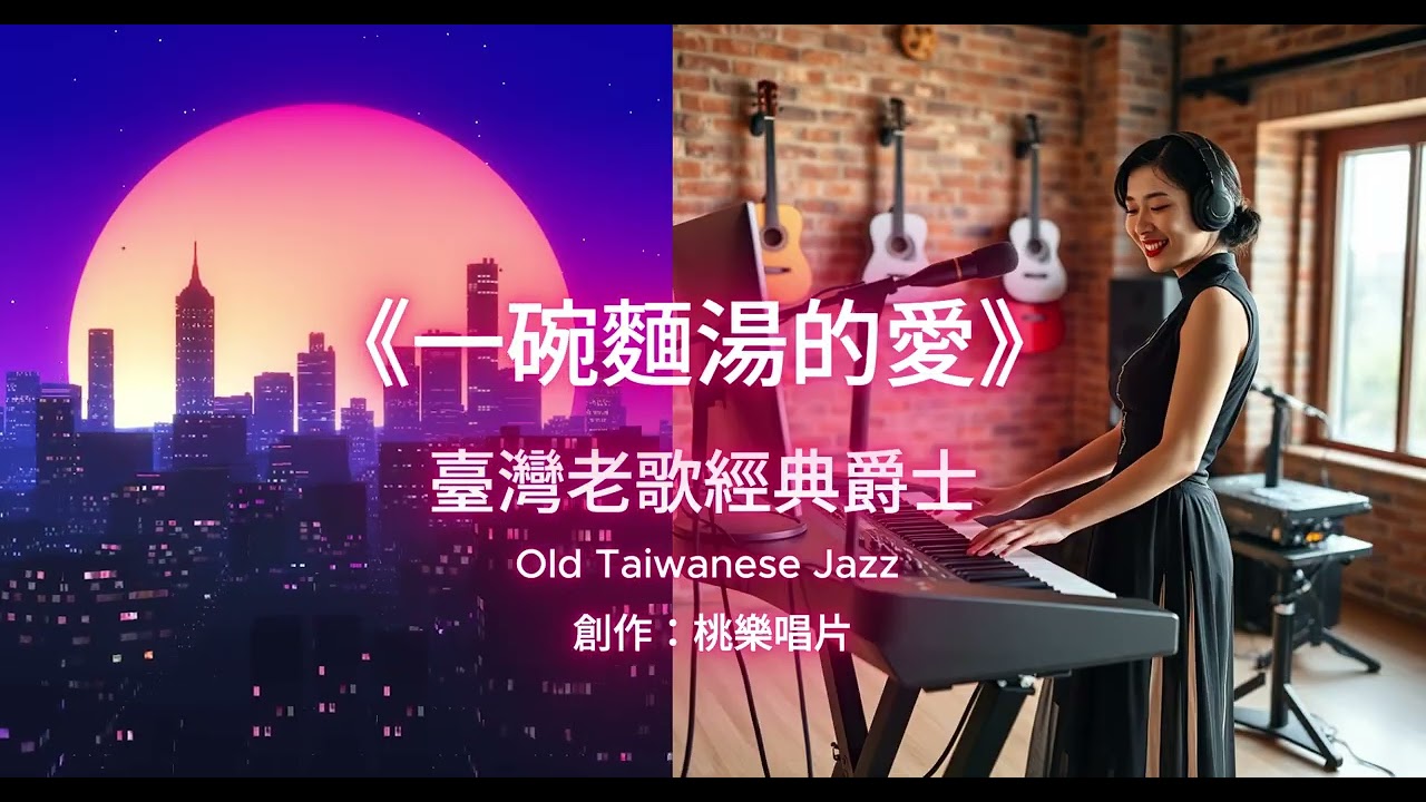 臺灣老歌經典爵士 9 《一碗麵湯的愛》 如果你也相信爱情，欢迎订阅我的频道, 温柔浪漫风 这是一个为爱而歌唱的频道。 每一首歌，都写给思念、心动、遗憾与永恒的爱。 希望我的音乐，能陪伴你在夜晚
