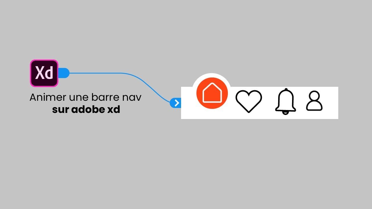tuto adobe xd : comment animer et rendre une barre de Nav interactif