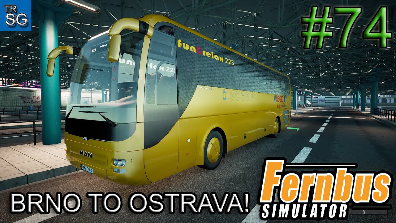 FERNBUS SIMULATOR - Czech Republic DLC - Brno to Ostrava - MAN Lion's Coach 2nd Gen! #74