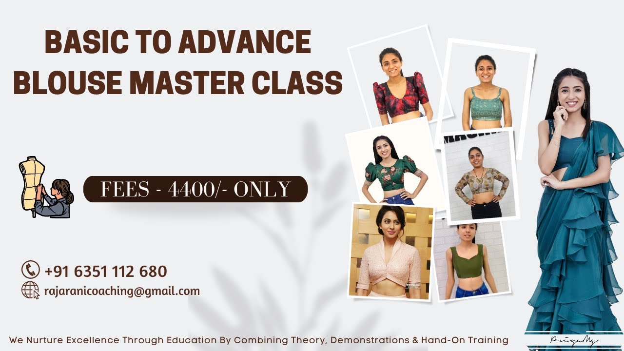 Basic to Advance Blouse Master Class | cutting | stitching