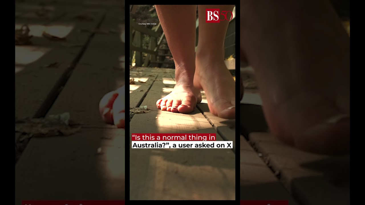 Why are Australians walking barefoot? #barefoot #shorts #australia