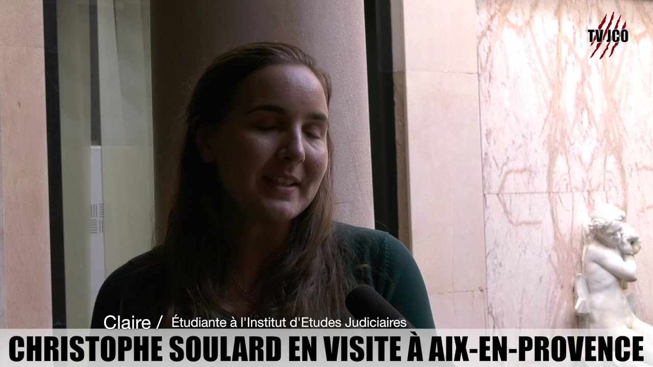 Christophe Soulard en visite à la faculté de Droit d'Aix-en-Provence