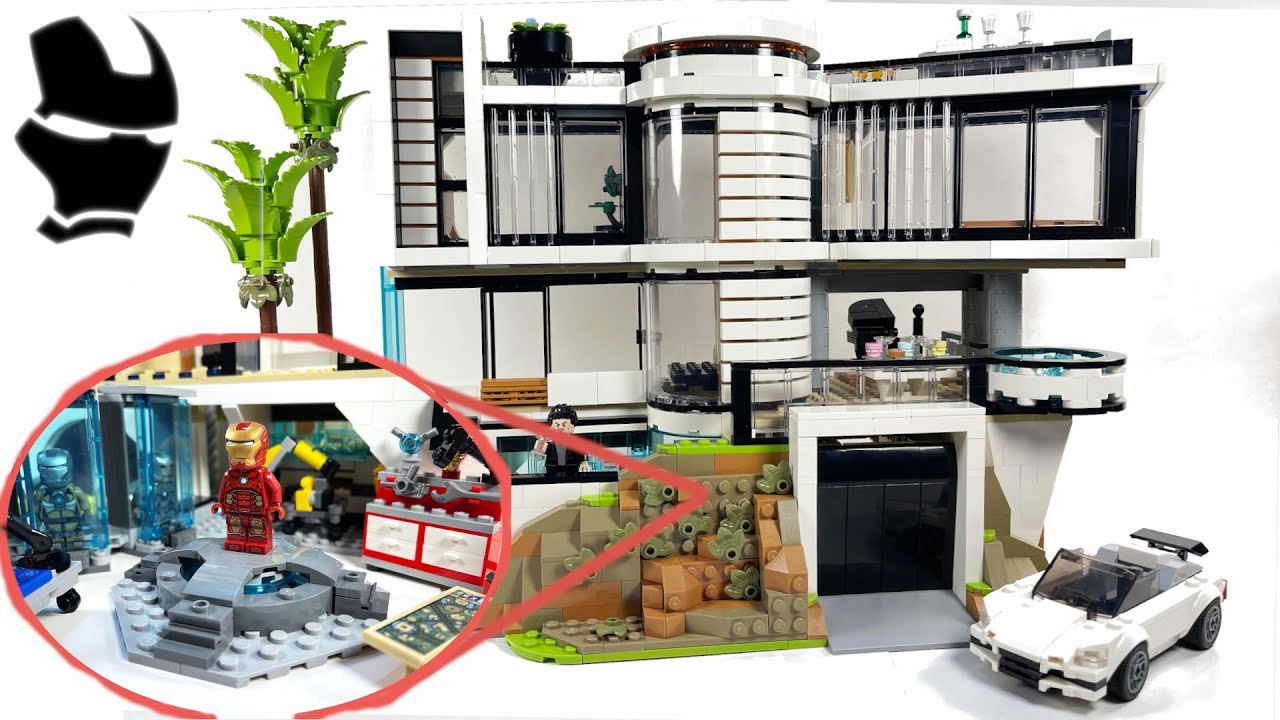 Кастомный особняк LEGO Iron Man Malibu из набора 42639 Andrea's Modern Mansion