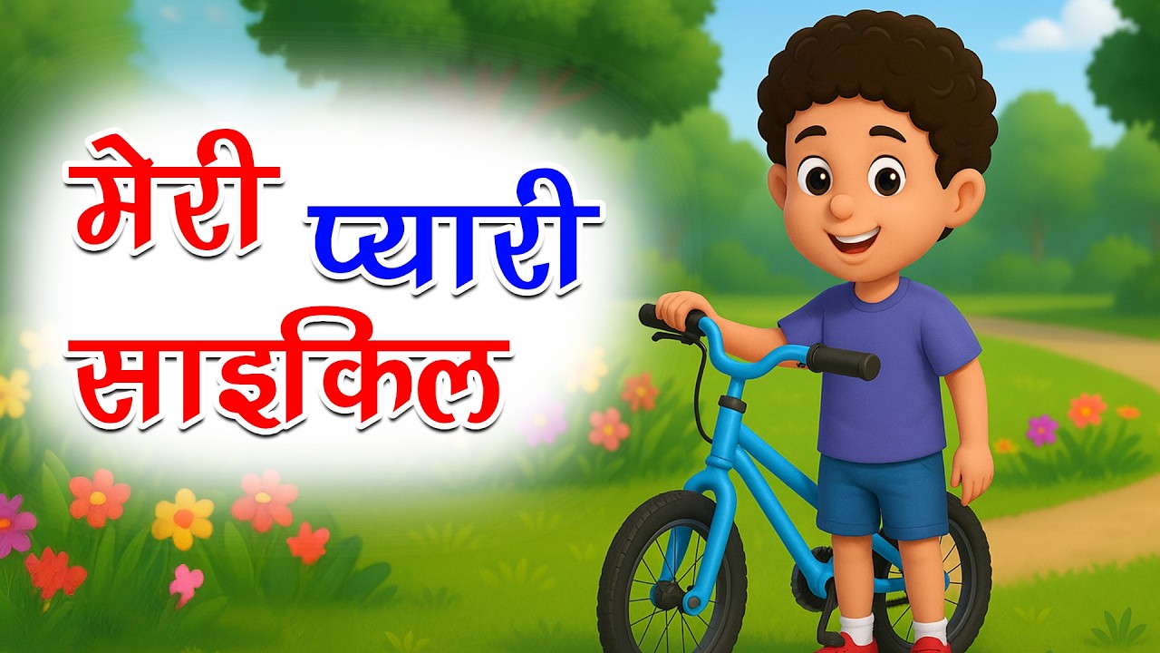 Meri Pyari Cycle | मेरी प्यारी साइकिल | Hindi Rhymes And Kids Songs | Aapu Tapu Rhymes