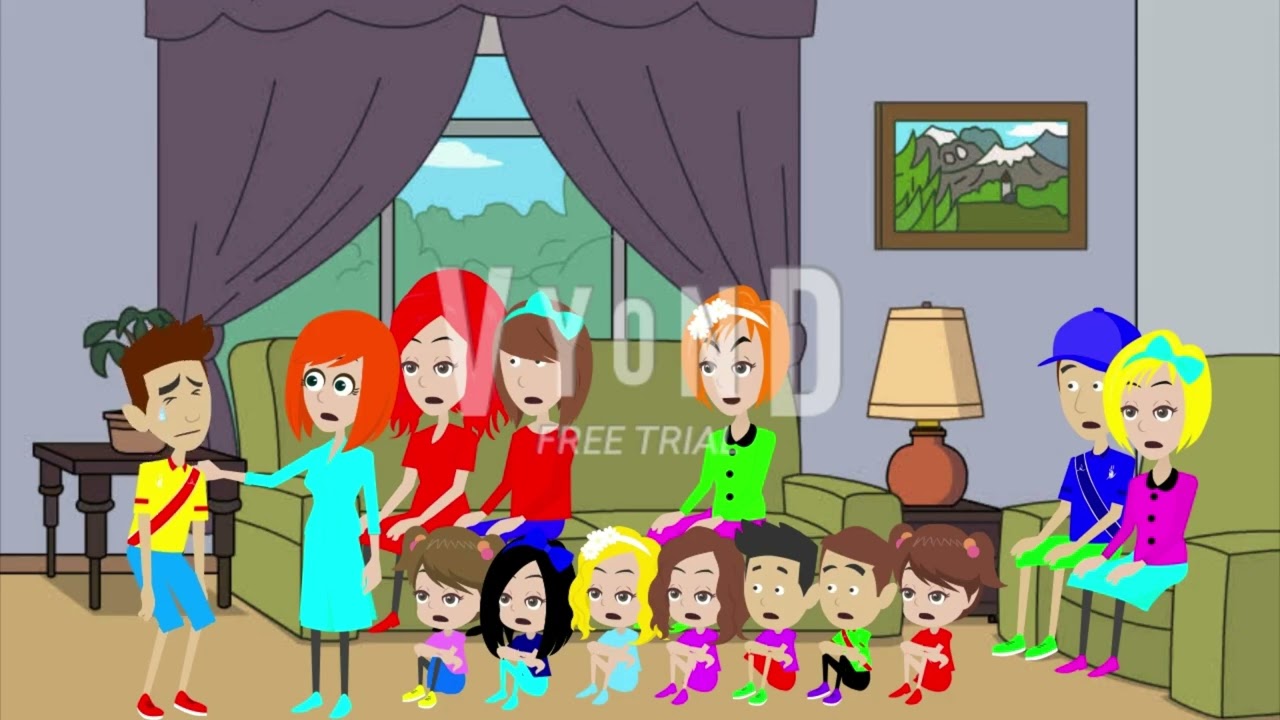 Boris, Toris, Joris, Moris, Ooris & Classic Caillou Destroys His Caillou's Teddy Bear/Grounded