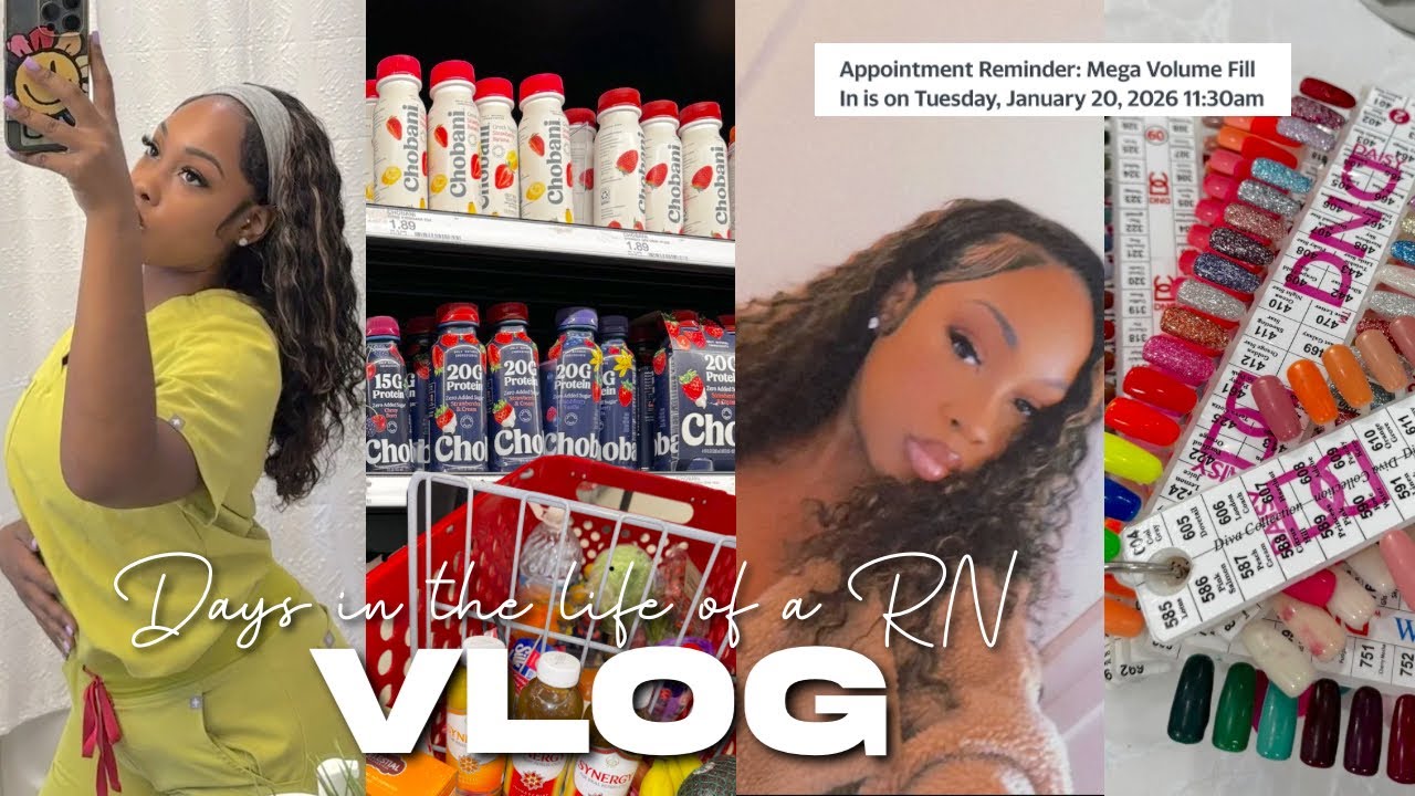 VLOG | *REALISTIC* DAYS IN THE LIFE OF A NURSE, GIRL MAINTENANCE & GYM RESET