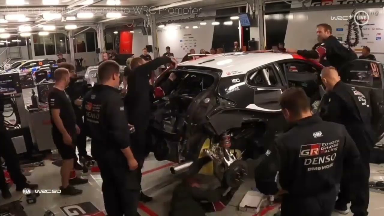 [Rally Ypres 2022] Toyota WRT Repairs Kalle's Car Completely in 4 hours