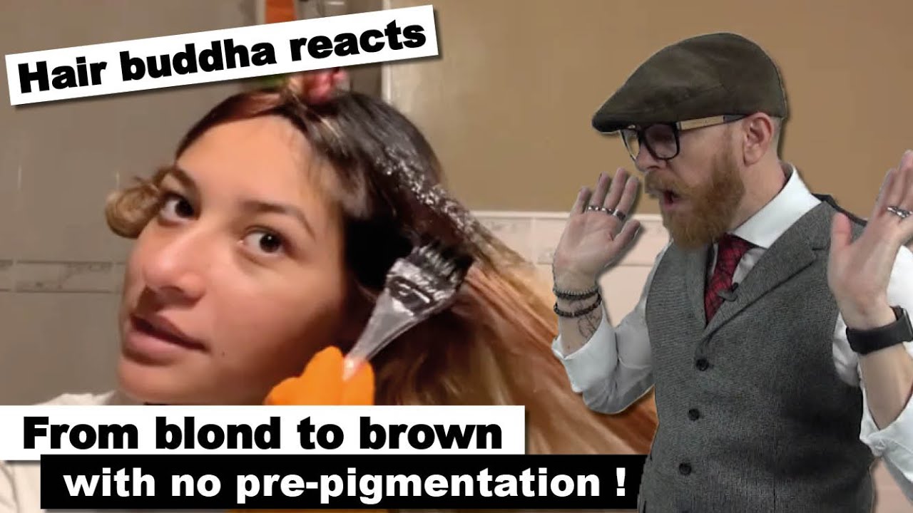 From BLONDE to BROWN! Hairdresser Reacts to Bold Color Transformation!
