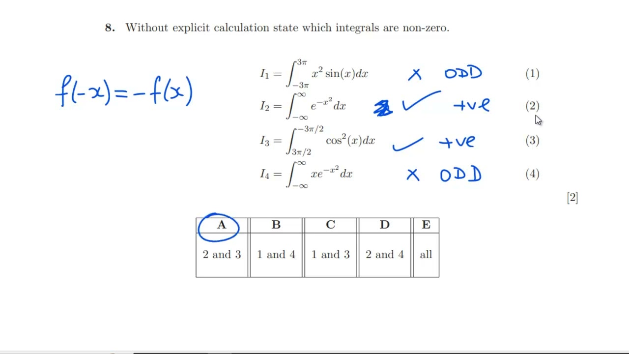 Oxford PAT 2019 (Multiple Choice Questions)