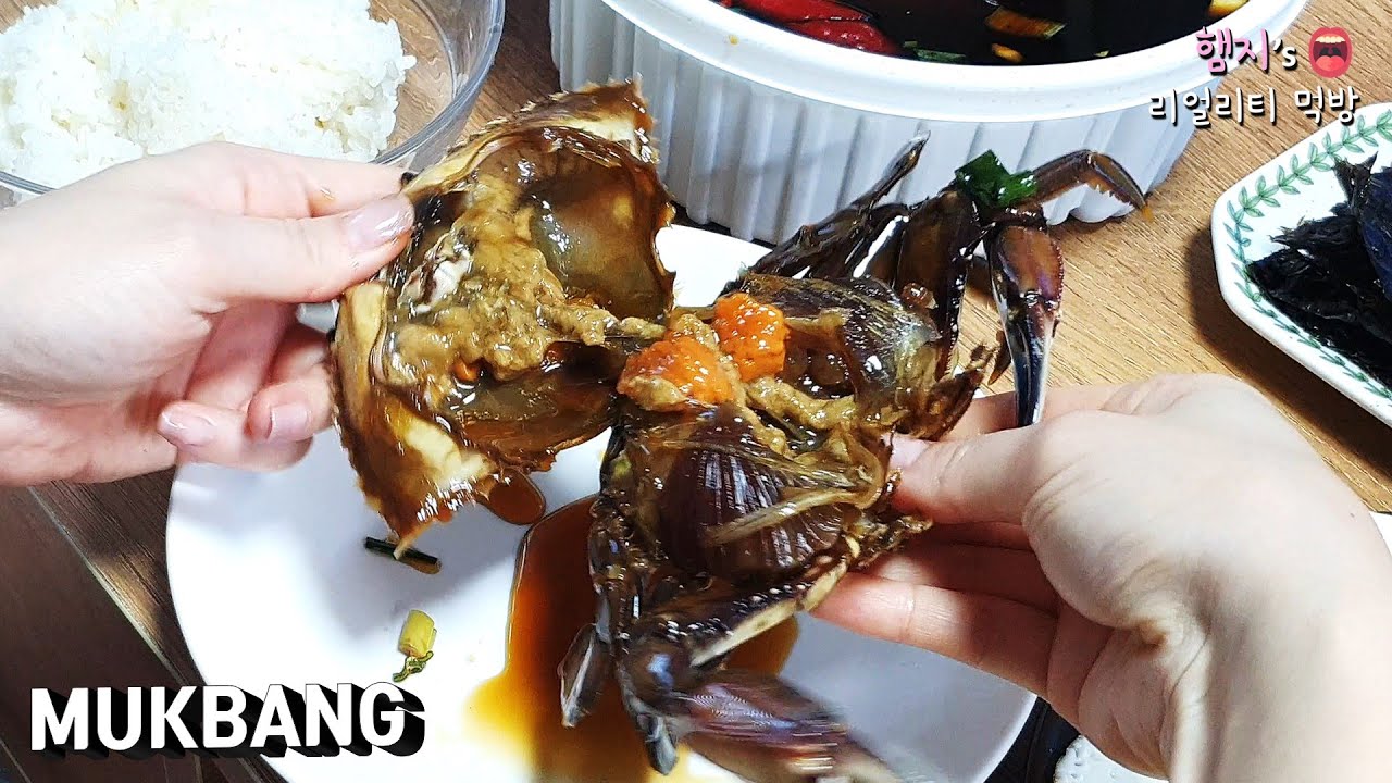 리얼먹방:) 간장게장은 너무맛있어😭😭😭ㅣGanjang Gejang(Soy Sauce Marinated Raw Crab)ㅣカンジャンケジャンㅣMUKBANGㅣEATING SHOW