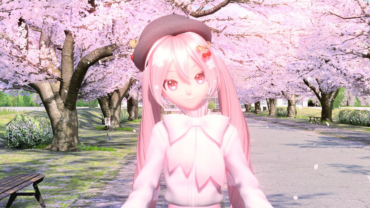 【Project DIVA MM+】Hatsune Miku【Sakura No Ame】4K
