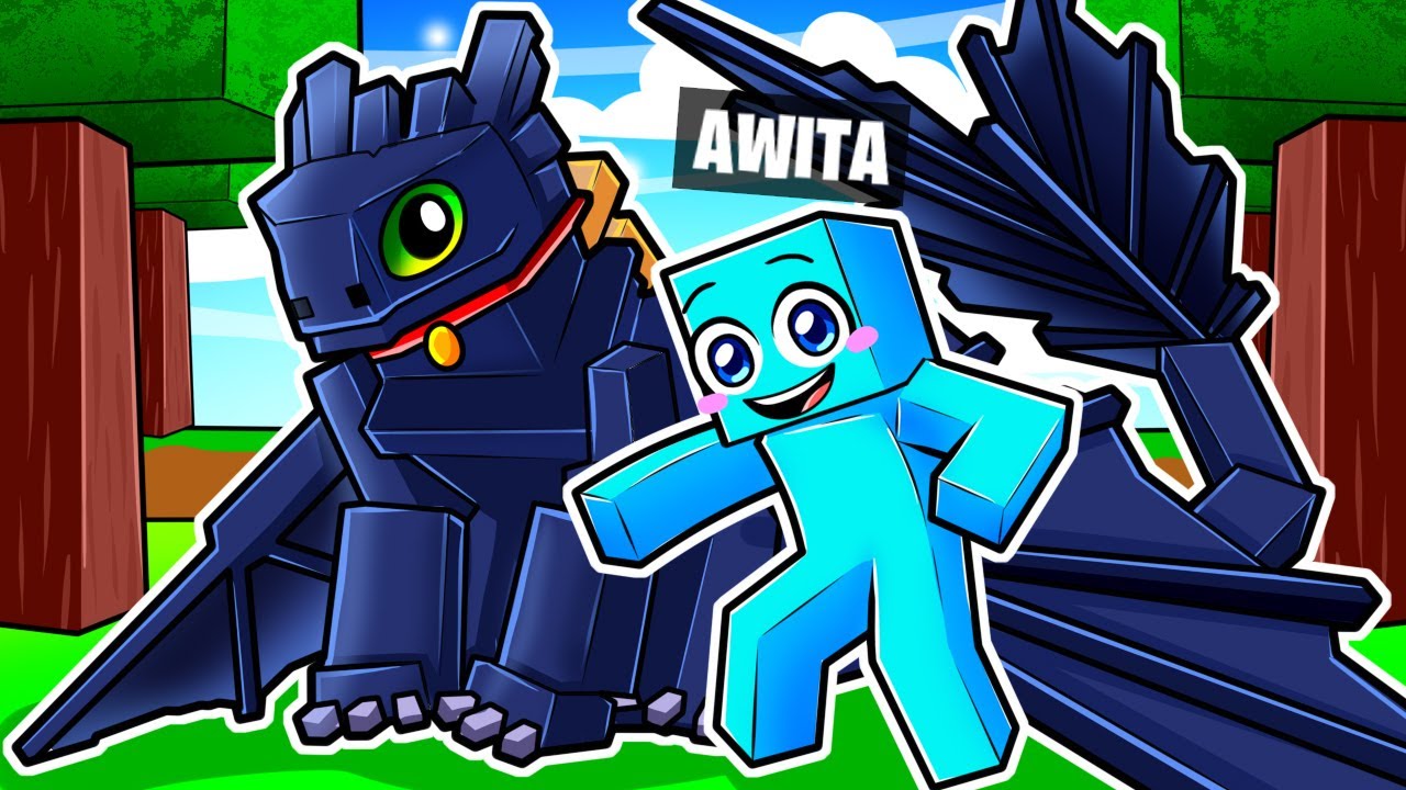 Awita ENTRENA un DRAGÓN en Minecraft!