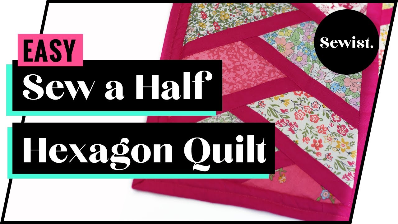 Simple Half Hexagon Quilt  How To Make A Beautiful Plait Effect Quilt