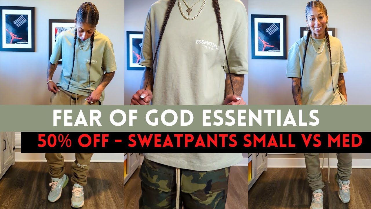 Fear of God Essentials ONLY $20 and $45! Sweatpants Size Small vs Medium