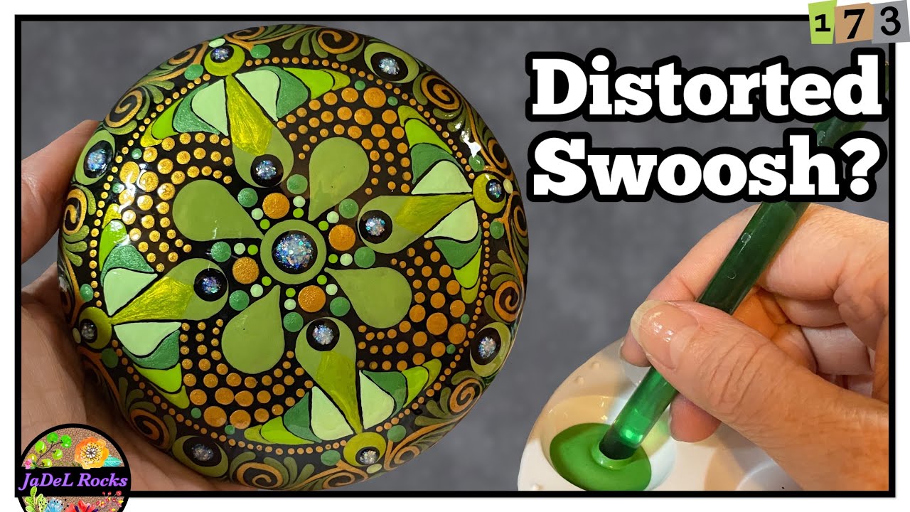 How To Paint A Full Mandala With A Unique Swoosh!