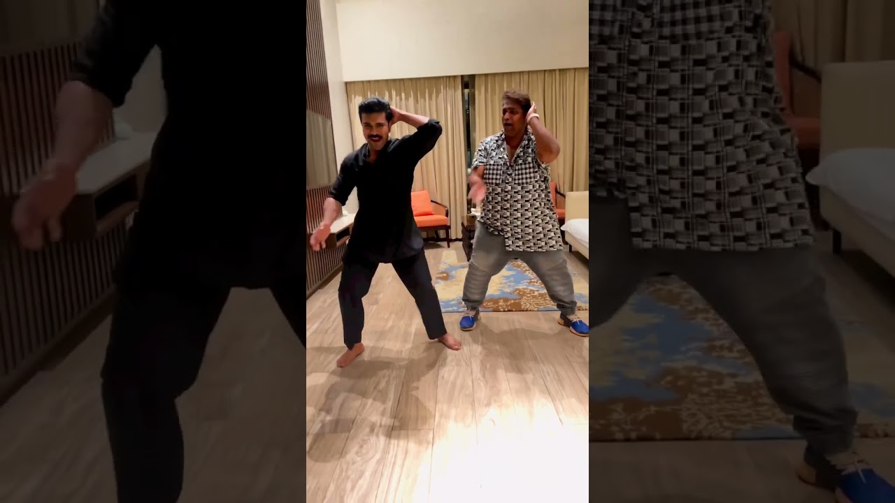 #ramcharan  nails the hookstep of #mainkhiladi  along with #ganeshacharya