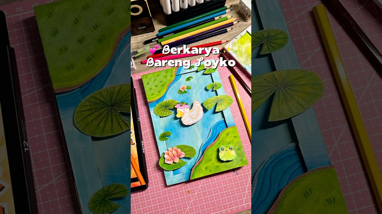challenge bikin karya pakai mixed media! #art #artedigital #artandcraft #drawingprocess #drawwithme