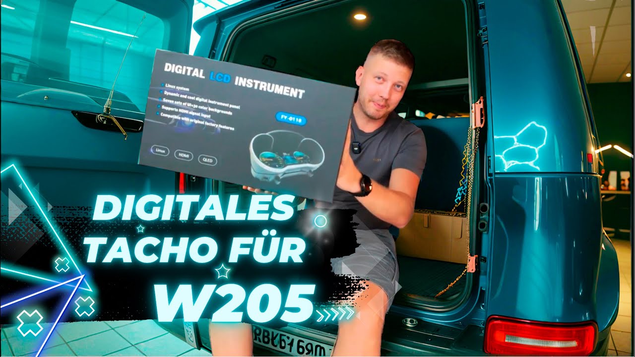 Digitales Tacho Upgrade für den Mercedes W205. Einfache Installation und Test.