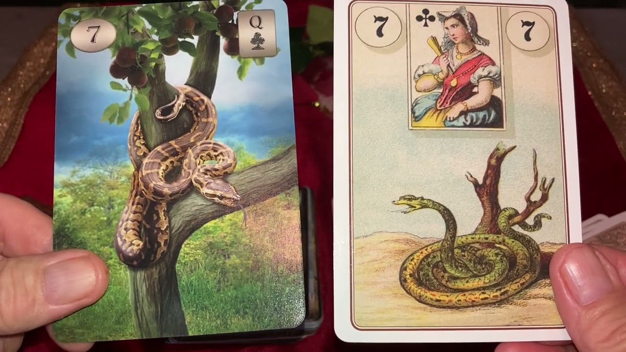 Thelema Lenormand by Renata Lechner vs Lenormand Oracle by Laura Tuan (a classic lenormand)