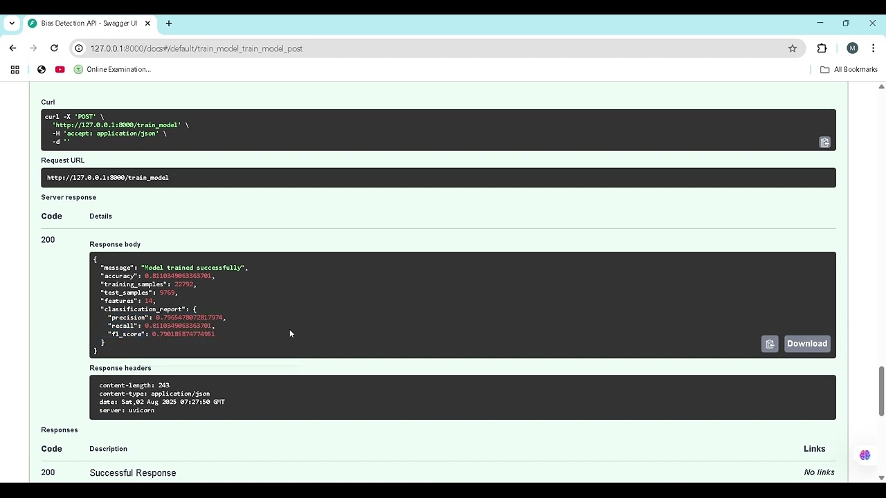 Bias Detection API for AI Models