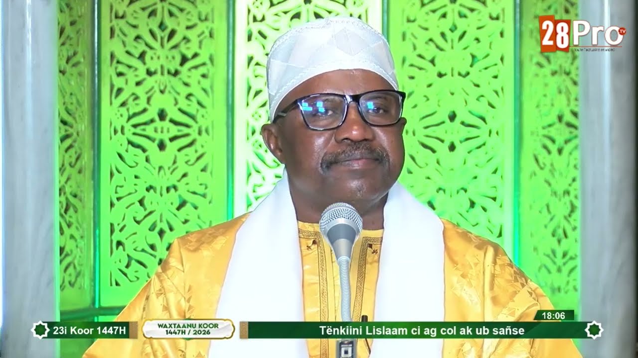 Conférence 23ème jour  Waxtaanu Koor 2026 à la Grande Mosquée Touba avec Serigne Fallou BOUSSO Cerno